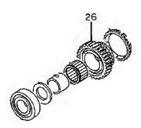 GM Transmission 4th Gear. Part Number: 97071760. GM Vehicles 5-Speed Manual
