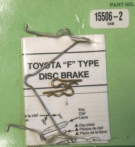 Lee Brake Hardware 15506-2 Disc Brake Anti Rattle Clip For Toyota F Type