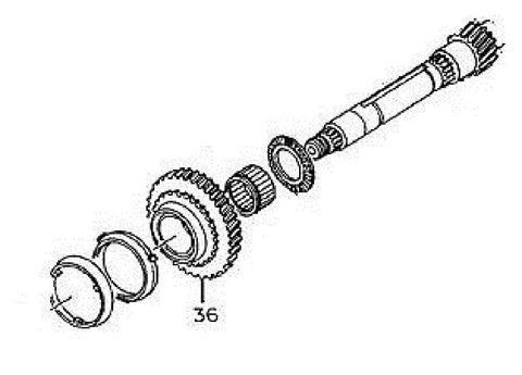 GM Transmission 1st/Reverse Gear. Part Numbers: 97101435, 97101439.