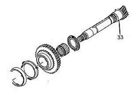 GM Transmission Main Shaft. Part Number: 97123369, 97123368.