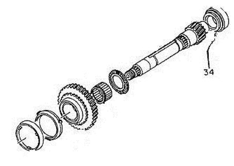 GM Transmission Main Shaft Bearing Part Number: 94249619.