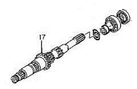 GM Transmission Main Drive Shaft (Clutch) Part Numbers: 97101058, 97101061