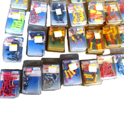 Lot of 100 Packs Butt Splice Male & Female Slide-On Connectors & Other Electical