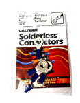 Pack of (5) Calterm 10110 Solderless Connectors 1/4" Stud Ring Terminal