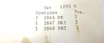 Federal Mogul Fiat 600 D Camshaft Engine Bearing Set 1293 M 1955-1969 *Rare* New