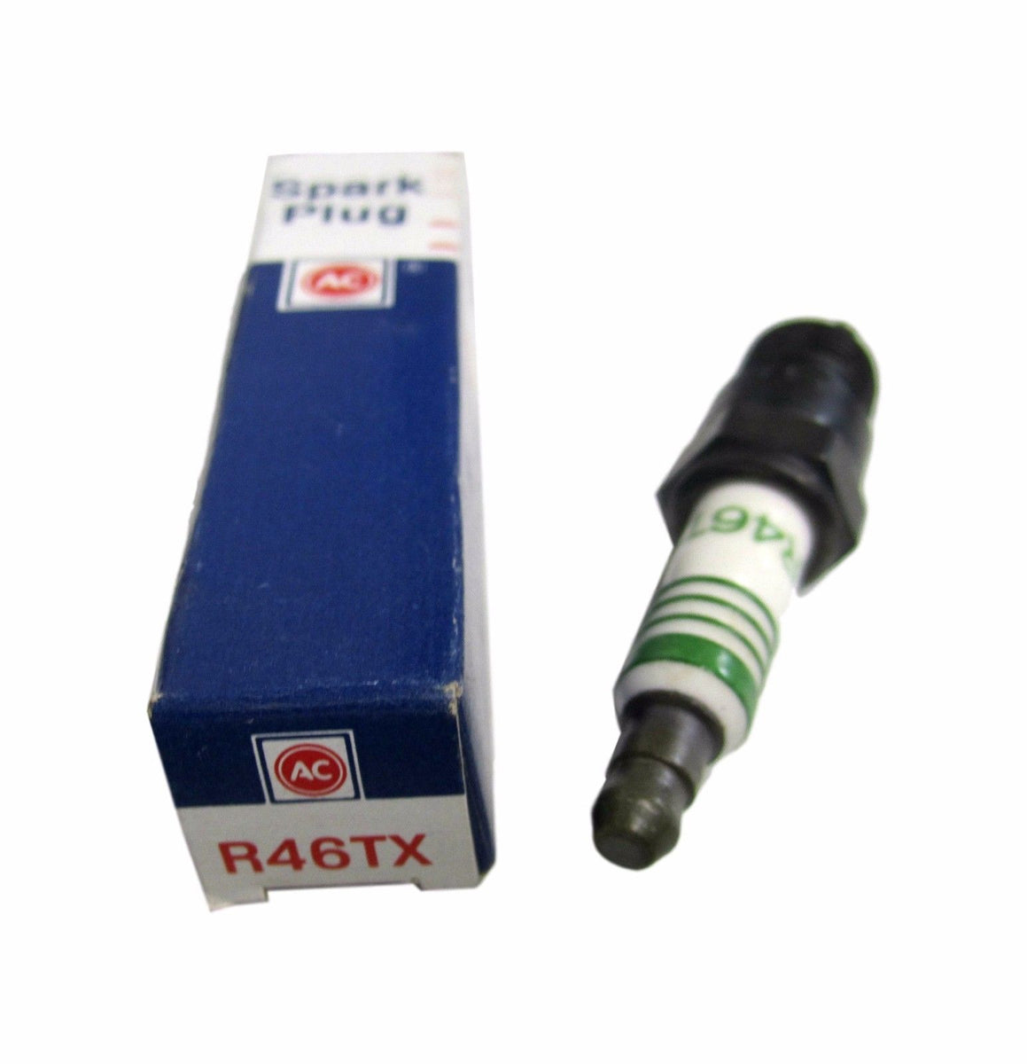 Genuine AC R46TX R46 TX Spark Plug Single Spark Plug *Rare Green Strip ...