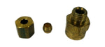 Big A Service Line 3-16632 316632 Hydraulic 3/16 x 1/8 Brass Fitting