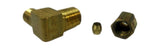 Big A Service Line 3-16862 316862 Hydraulic 3/8 x 1/8 90 Degree Brass Fitting