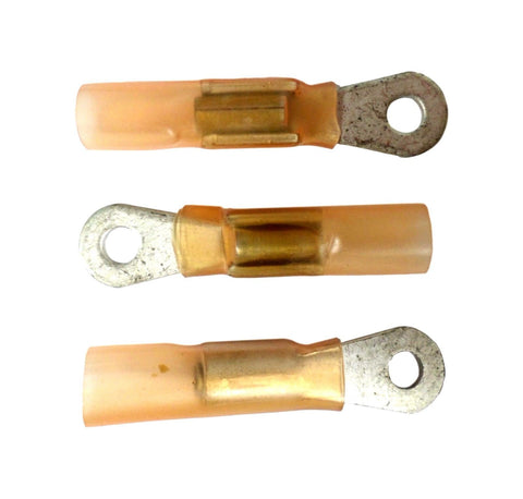 PowerPath Cooper 784404 (3pc) #6 Screw Solid Seal Ring Terminal 20-18 Gauge