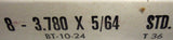 Quality Piston Ring Set BT-10-24 STD T 36 8-3.780 x 5/64 Brand New Free Ship!