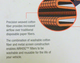 Fram PRA3549 High Performance Air Hog Filter - Washable Reusable GMC CHEVROLET