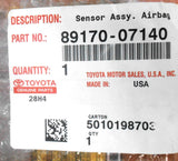 Genuine OEM Toyota 89170-07140 Air Bag Sensor Assembly