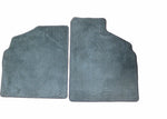 Universal Carpeted Floor Mats 2 Front LH and RH Plush Carpet Light Grey