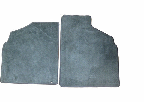 Universal Carpeted Floor Mats 2 Front LH and RH Plush Carpet Light Grey