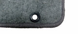 Universal Carpeted Floor Mats 2 Front LH and RH Plush Carpet Light Grey