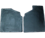Universal Carpeted Floor Mats 2 Front LH and RH Plush Carpet Light Grey