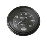 Classic ISSPRO Tachometer R85995 Gauge Blck White Pointer Hr R85995 3.5K 3 3/8"