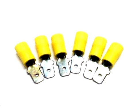 PowerPath Cooper 784300 (6 Piece) 1/4" Blade Male Slide Terminal 12-10 ga