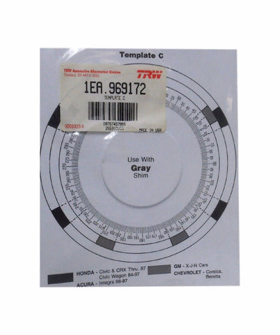 TRW 969172 Template C Use With Gray Shim For Honda Acura GM Chevrolet