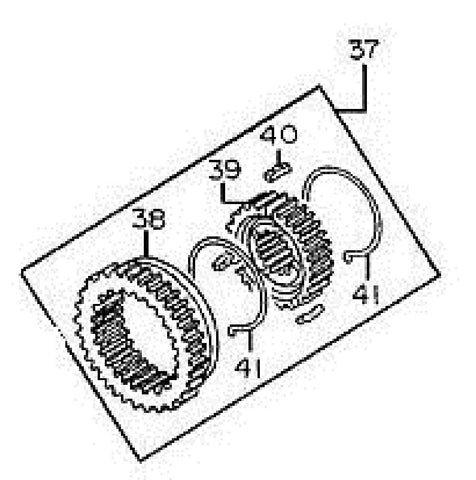 Transmission Synchronizer Assembly for 1st & 2nd Gear. Part Number: 97177519.