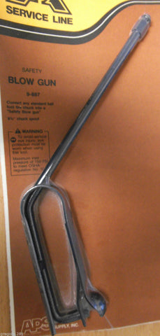 9-887 Safety Blow Gun Standard Ball foot tire chuck 8.5" sprout 150 psi OSHA