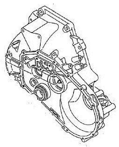 GM Transmission Housing. Part Number: 97133348. GM Vehicles 5-Speed Manual Trans