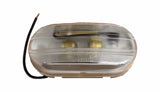 Grote Clear Side Marker Oval Lamp With Lens 61081 SAE-L-P-P2-PC-75 9012 DOT