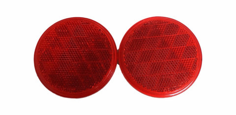 Sate-Lite-30 Red Reflectors With Adhesive Back SAE-A-87-DOT 3-1/4"