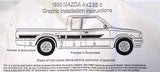 OEM Mazda 0000-88-0902-SB Decal Stripe Kit Silver/Black Right Side