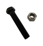 95044 9.8 Class Black Zinc Hex Head Stud Length 60mm Thread Dia. and Nut 3/4"