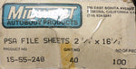 Midwest 1555248 Automotive Body File Sheets 2-3/4" X 16-1/2" 40 Grit 100 Pc New!