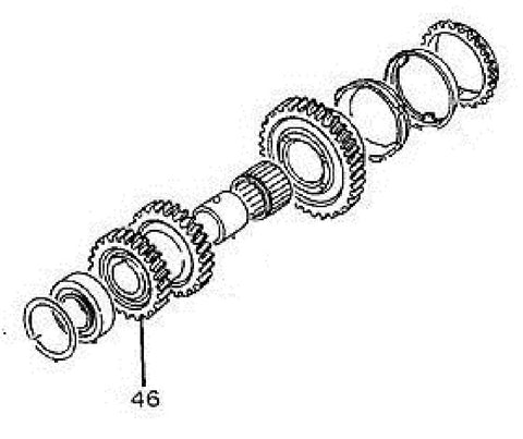 GM Transmission 3rd & 4th Gear Output 40/36 Teeth. Part Number: 97101460.