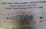 Federal Mogul TRW 22372 CV Joint/Boot Replacement Assembly CV Joint Boot-Inboard