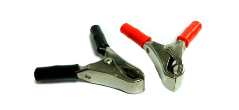 Federated 81059-3 Insulated Clamps 30 AMP Nickel Plated Red/Black 810593 81059