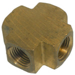 Big A Service Line 3-20220 Brass Cross Female Pipe Fitting 1/8" NPT