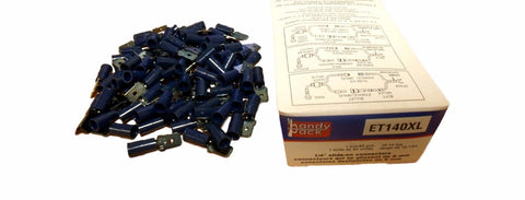 Box of (85) Handy Pack ET140XL 1/4" Slide On Connector 16-14 Gauge