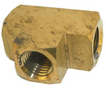 Big A Service Line 3-20140 Brass Pipe, Tee Fitting 1/4" x 1/4" x 1/4"