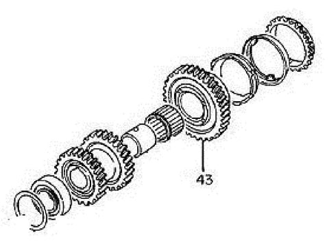 GM Transmission 2nd Speed Gear. Part Number: 97101454.