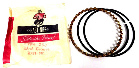 `Hastings Type 258 Third Groove Piston Ring  6781STD 6781-STD 6781 Brand New NOS