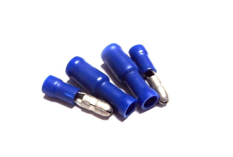 Calterm 10580 Solderless Connectors 0.157" Dia Bullet Plug Set 16-14 Ga