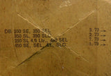 Bosch 01050 Condenser Contact Set 5 Statz 1237013128 DB 350 SE 1050