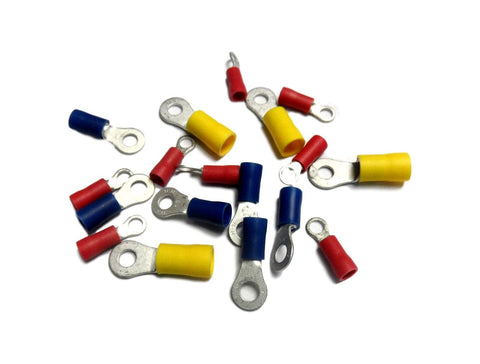 Calterm High 61336 Ring Terminals Assorted Sizes 22-10 AWG (1-5mm2)