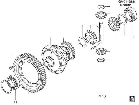 GM Transmission Differential Side Bearing GM Vehicle 1983-1999 94027665 , S1309