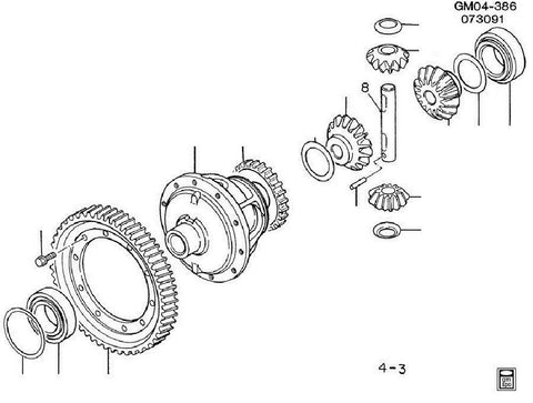 GM Transmission Differential Front Case Fits GM Vehicles 1983-1999.