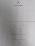 Mercedes OEM Rear Floor Mat Carpet (LEFT) ONLY C-Class W203 S203 Fits 2002-2007