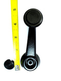 Black Window Crank Handle Brand New with Round Screw Cover