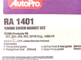 Autopro RA1401 Timing Cover Gasket Set New