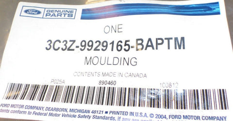 Genuine Ford 3C3Z-9929165-BAPTM Opening Molding Left Fits 05-07 F-250 Super Duty