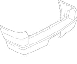 Genuine OEM Ford 1L2Z-17K835-ABC Rear Bumper Cover Fits 2003 - 04 Ford Explorer