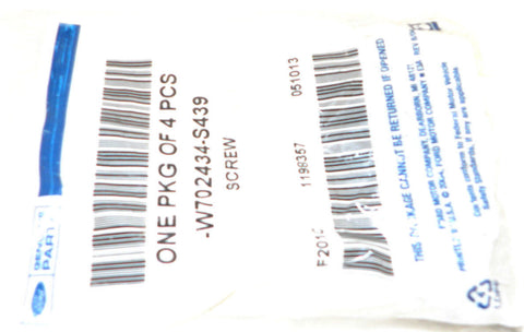 Genuine OEM Ford W702434-S439 Bracket Screw W702434S439